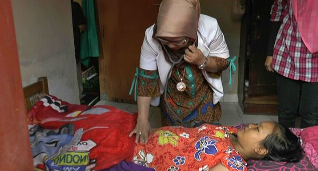 Dokter Kandungan Resti Alania pada gerakan "Kekasihku". (Foto Lampungnews.com/Davit)