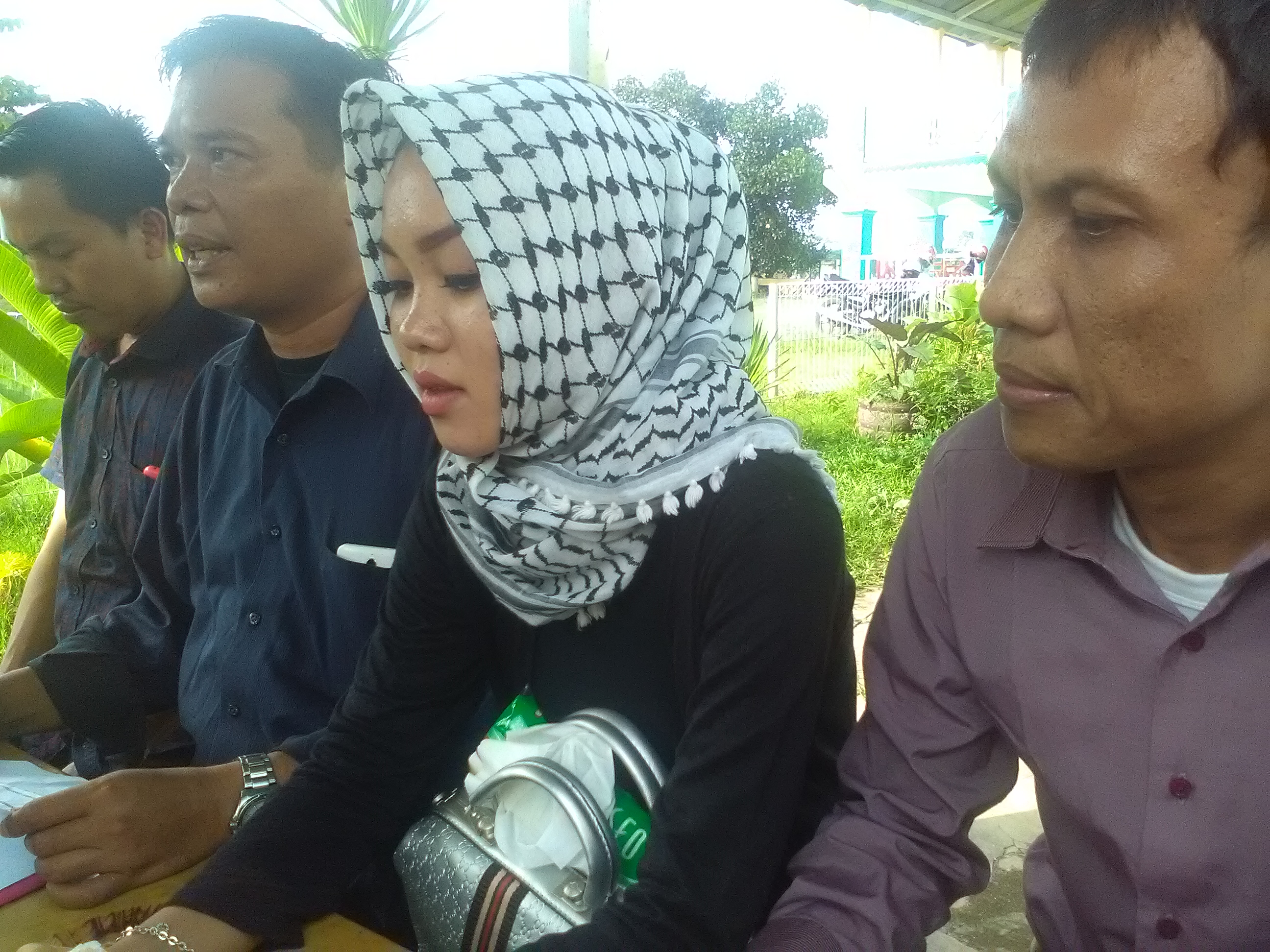 Evi saat jumpa pers di Bandarlampung (Lampungnews/Adam)