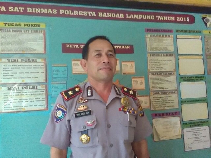 Kasat Binmas Polresta Bandarlampung, Kompol Mulyadi AR. (FotoLampungnews.com/Davit)