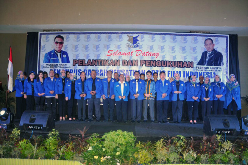 Para pengurus PD PARFI Lampung yang dikukuhkan. (Lampungnews/Davit)