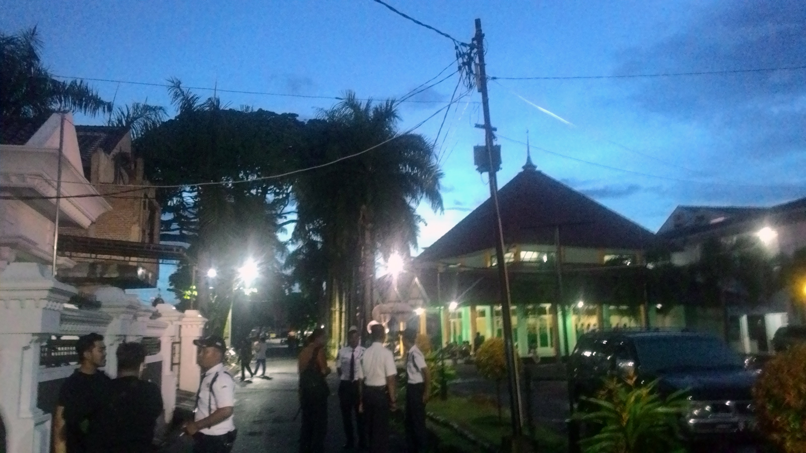 Kampus UBL mencekam setelah ada isu penyerangan. (Lampungnews/Davit)