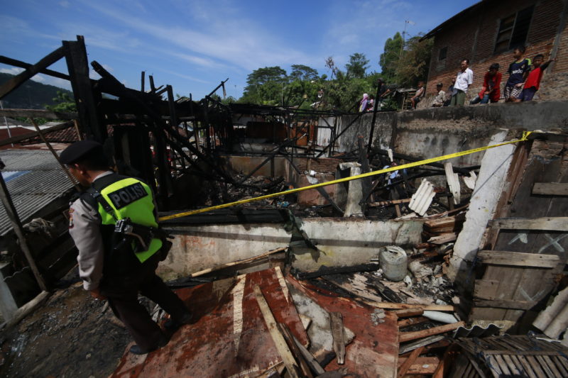 Rumah terbakar (Lampungnews/Elshinta)