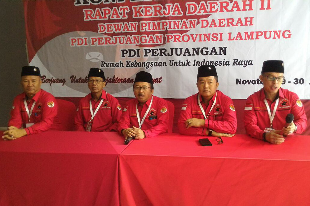 Rakerda II PDI-P Lampung di Hotel Novotel Bandarlampung, Sabut (29/7) (Lampungnews/Davit)