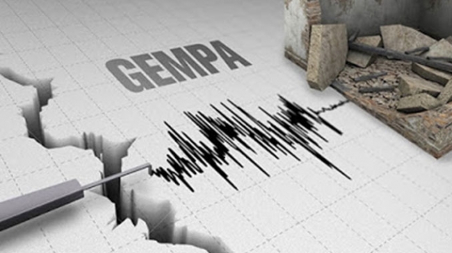 Ilustrasi Gempa Bumi.