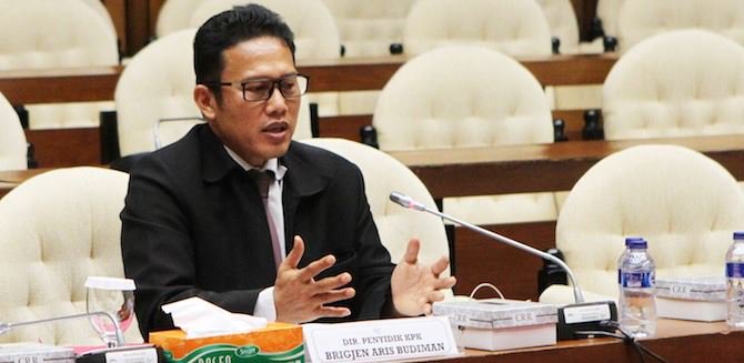 Direktur Penyidikan Komisi Pemberantasan Korupsi Brigjen Aris Budiman