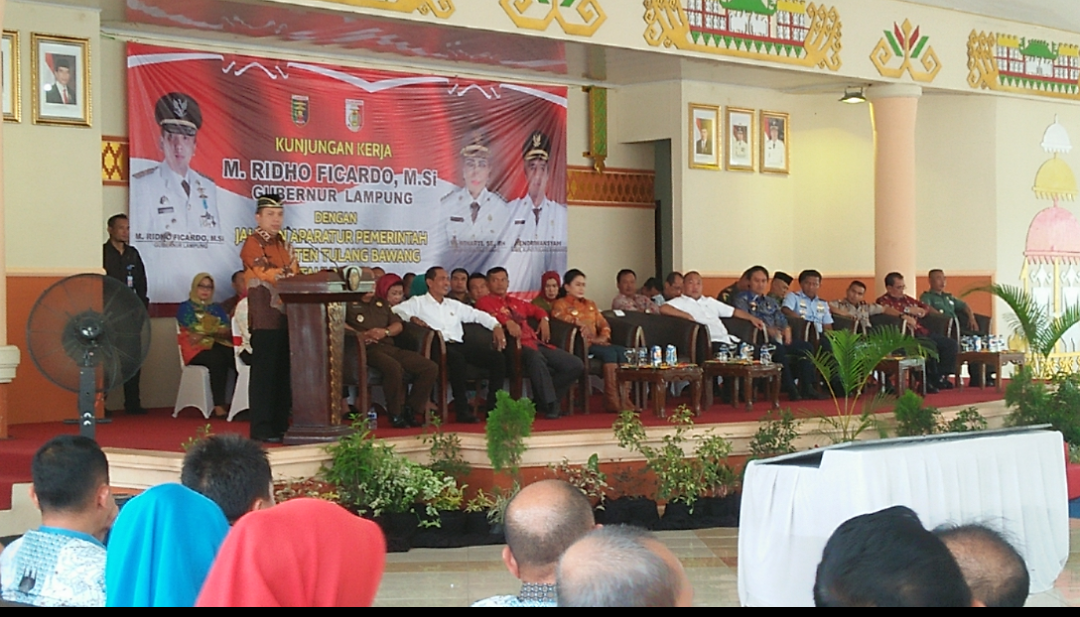 Kunjungan Kerja Gubernur Lampung ke Tulangbawang. (Can)